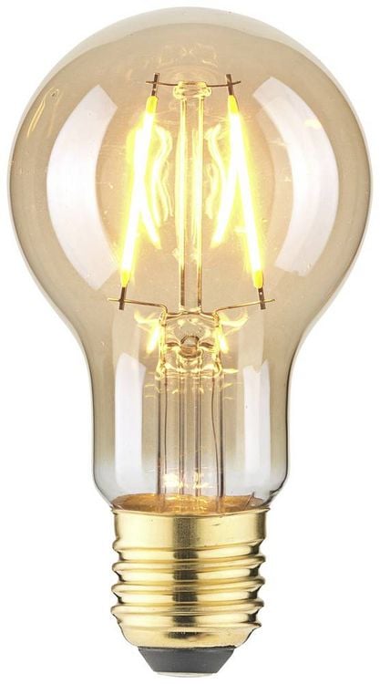 Produktbild: LightMe LM85055 LED E27 Gl&uuml;hlampenform 2.5W Bernstein (&Oslash; x L) 60mm x 108mm 1St.