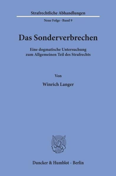 Produktbild: Das Sonderverbrechen.