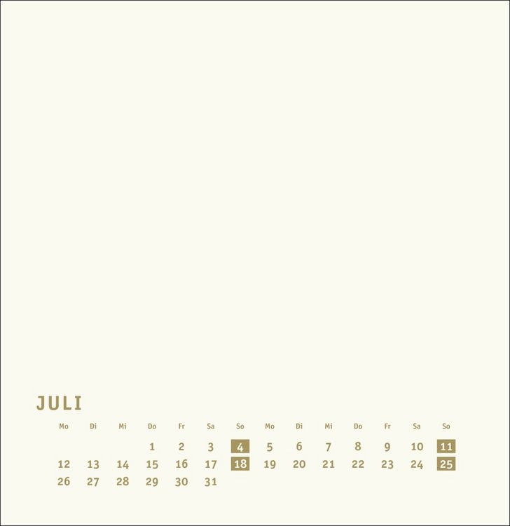 Produktbild: Premium-Bastelkalender gold gro&szlig; 2027
