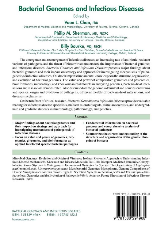 Produktbild: Bacterial Genomes and Infectious Diseases