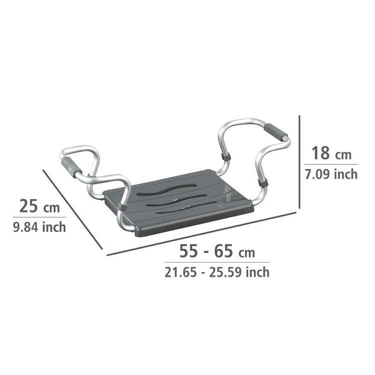 Produktbild: Badewannensitz Mod. Secura Silber, 120 kg Tragkraft