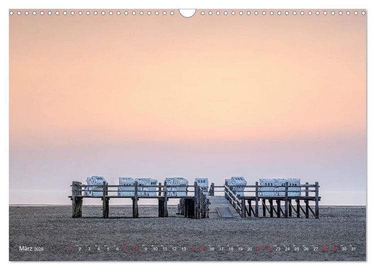 Produktbild: Nordseeurlaub in St. Peter-Ording (Wandkalender 2026 DIN A3 quer), CALVENDO Monatskalender