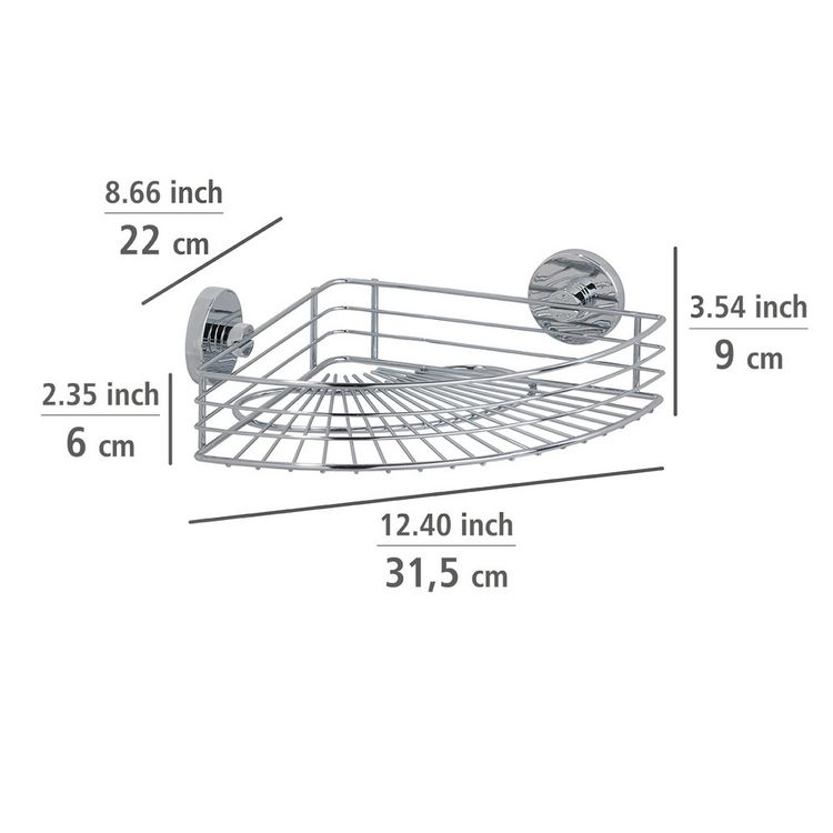 Produktbild: Vacuum-Loc&reg; Eckablage Mod. Bari, Befestigen ohne bohren