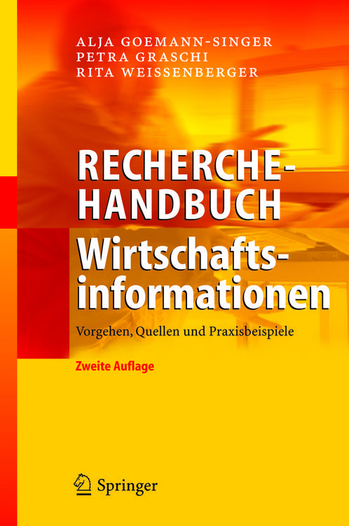 Produktbild: Recherchehandbuch Wirtschaftsinformationen