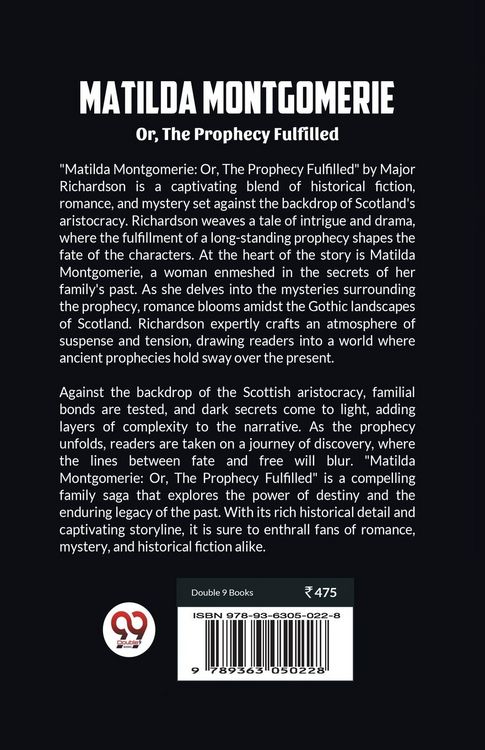 Produktbild: Matilda Montgomerie Or, The Prophecy Fulfilled