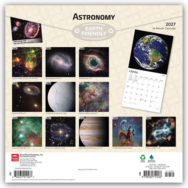 Produktbild: Astronomy &ndash; Astronomie 2027 &ndash; 16-Monatskalender