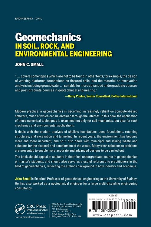 Produktbild: Geomechanics in Soil, Rock, and Environmental Engineering