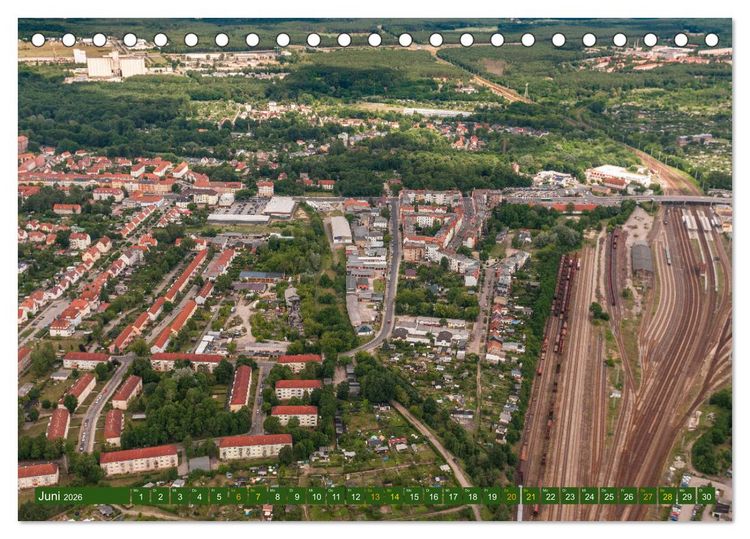 Produktbild: Eberswalde in Luftbildern (Tischkalender 2026 DIN A5 quer), CALVENDO Monatskalender