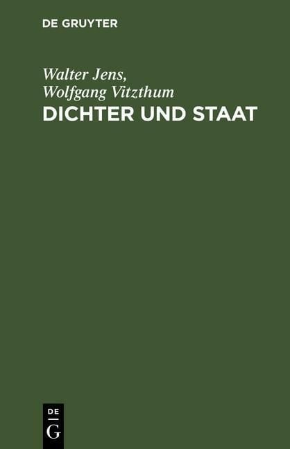 Produktbild: Dichter und Staat