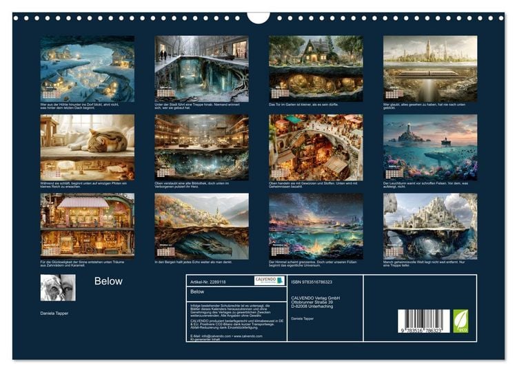 Produktbild: Below (Wandkalender 2027 DIN A3 quer), CALVENDO Monatskalender
