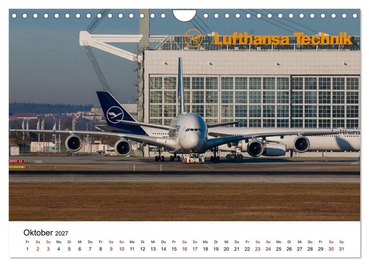 Produktbild: Airbus A380 - K&ouml;nig der L&uuml;fte (Wandkalender 2027 DIN A4 quer), CALVENDO Monatskalender