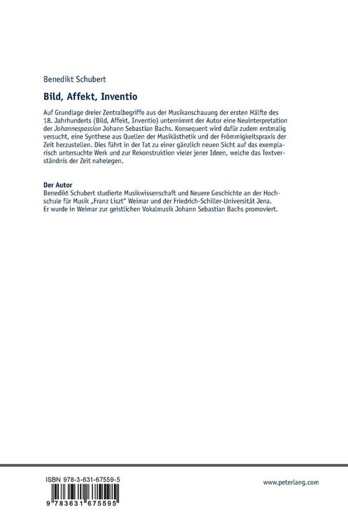 Produktbild: Bild, Affekt, Inventio