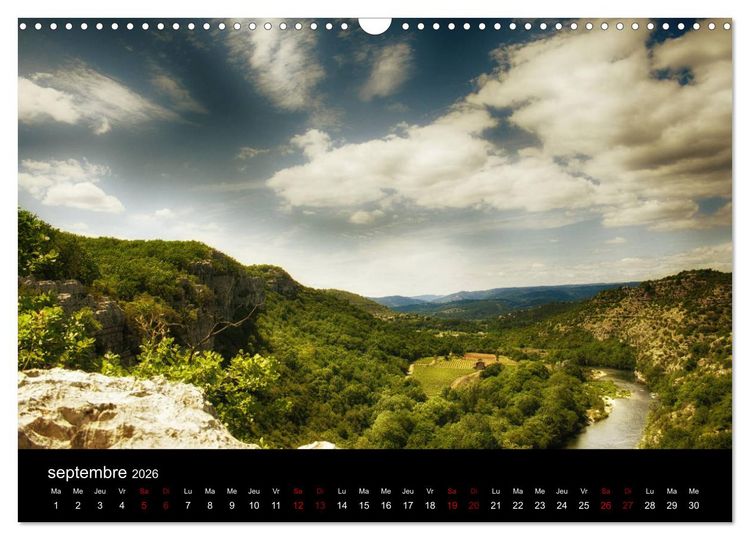 Produktbild: Horizons ard&eacute;chois (Calendrier mural 2026 DIN A3 vertical), CALVENDO calendrier mensuel