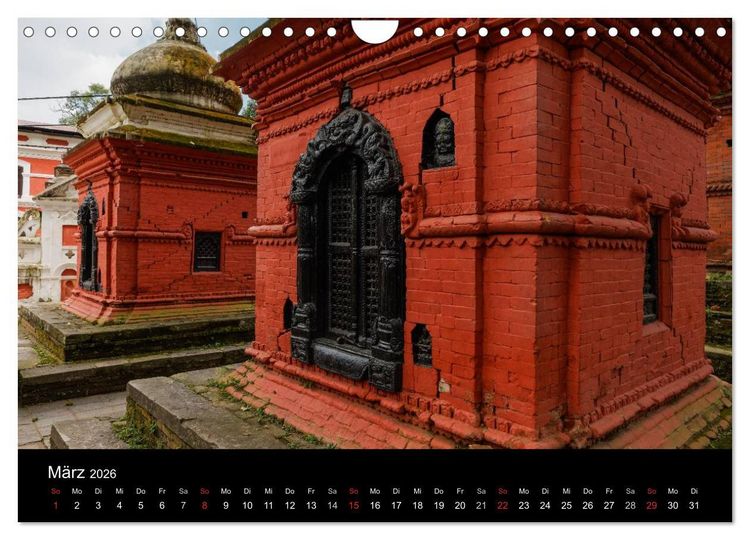 Produktbild: Nepal-Das Kathmandu-Tal nach dem Beben (Wandkalender 2026 DIN A4 quer), CALVENDO Monatskalender