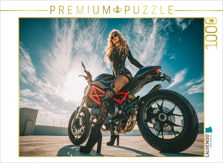 Produktbild: CALVENDO Puzzle Ein Motiv aus dem Kalender Schnelle Bikes und Starke Frauen | 1000 Teile Lege-Gr&ouml;&szlig;e 64x48cm Foto-Puzzle f&uuml;r gl&uuml;ckliche Stunden