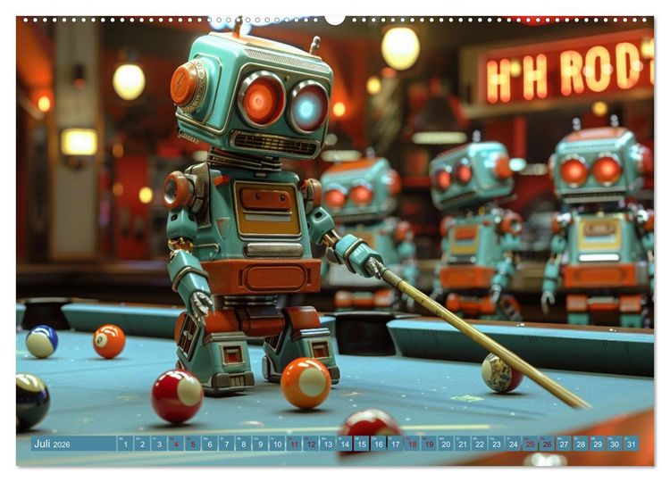 Produktbild: Neues aus dem Roboter Sport Club (hochwertiger Premium Wandkalender 2026 DIN A2 quer), Kunstdruck in Hochglanz