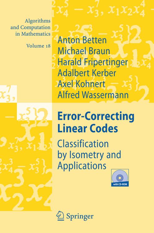 Produktbild: Error-Correcting Linear Codes