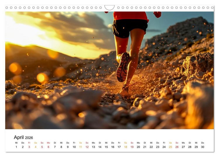Produktbild: Trailrunning Power (Wandkalender 2026 DIN A3 quer), CALVENDO Monatskalender