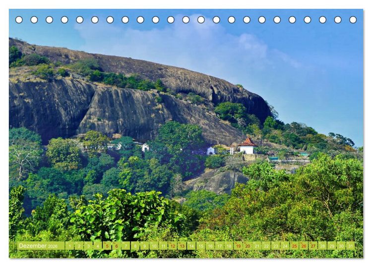 Produktbild: Sri Lanka, Gr&uuml;ne Berge - unber&uuml;hrte Natur (Tischkalender 2026 DIN A5 quer), CALVENDO Monatskalender