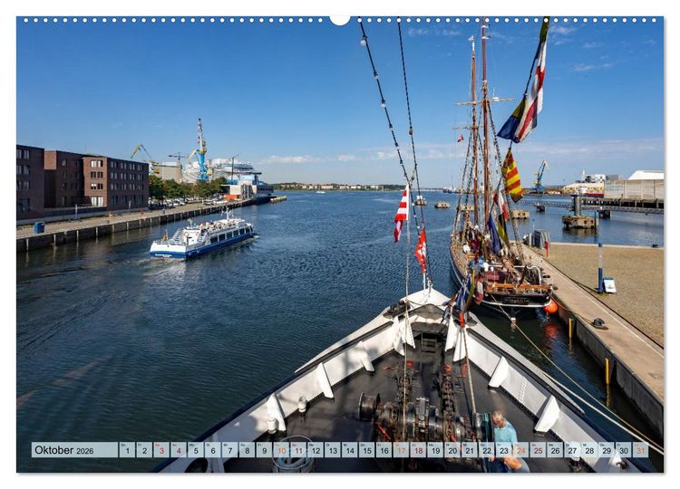 Produktbild: Dampfeisbrecher Stettin - Auf Besuch in der Hansestadt Wismar (Wandkalender 2026 DIN A2 quer), CALVENDO Monatskalender