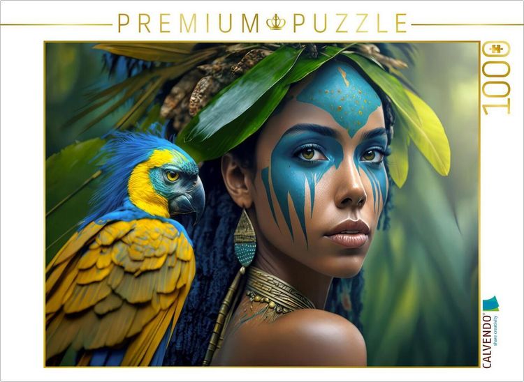 Produktbild: CALVENDO Puzzle Junge Frau | 1000 Teile Lege-Gr&ouml;&szlig;e 64x48cm Foto-Puzzle f&uuml;r gl&uuml;ckliche Stunden