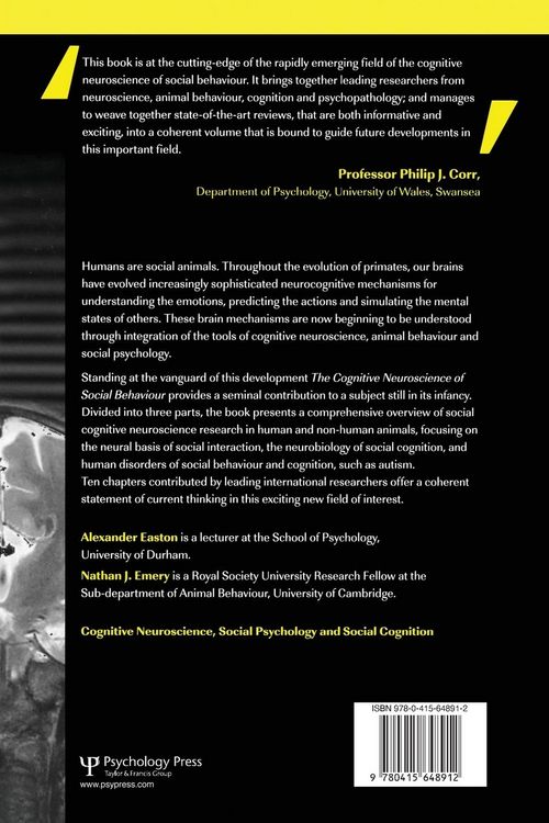 Produktbild: The Cognitive Neuroscience of Social Behaviour