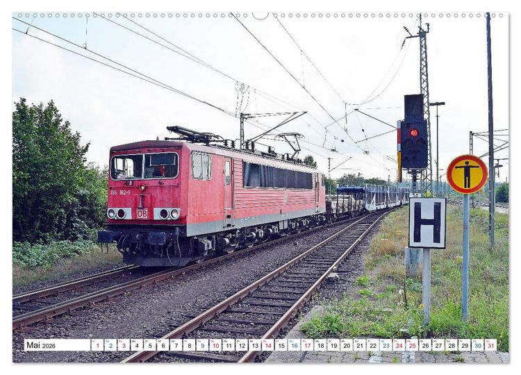 Produktbild: Die Baureihe 250 - Reichsbahnlok in DB-Diensten (hochwertiger Premium Wandkalender 2026 DIN A2 quer), Kunstdruck in Hochglanz