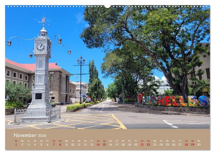 Produktbild: Mah&egrave; und die Inseln der Seychellen (hochwertiger Premium Wandkalender 2026 DIN A2 quer), Kunstdruck in Hochglanz