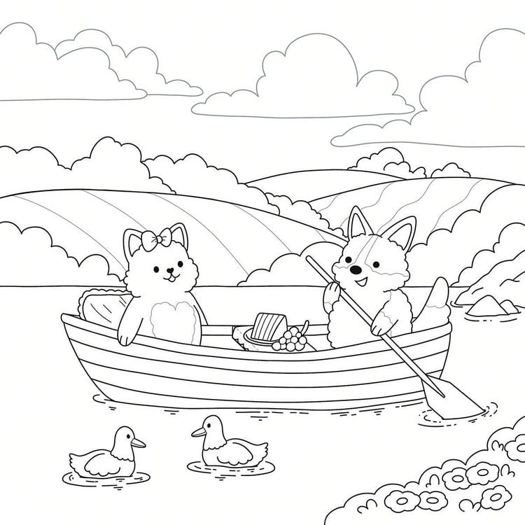 Produktbild: Cosy Coloring - Cottage Life mit Ente
