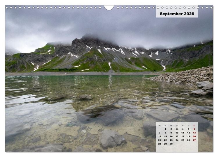 Produktbild: L&uuml;nersee - die blaue Perle der Alpen (Wandkalender 2026 DIN A3 quer), CALVENDO Monatskalender