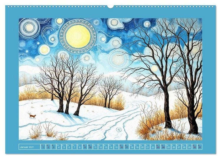 Produktbild: Topografie der Fantasie (Wandkalender 2027 DIN A2 quer), CALVENDO Monatskalender
