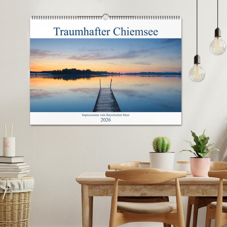 Produktbild: Traumhafter Chiemsee &ndash; Impressionen vom Bayerischen Meer (Wandkalender 2026 DIN A2 quer), CALVENDO Monatskalender