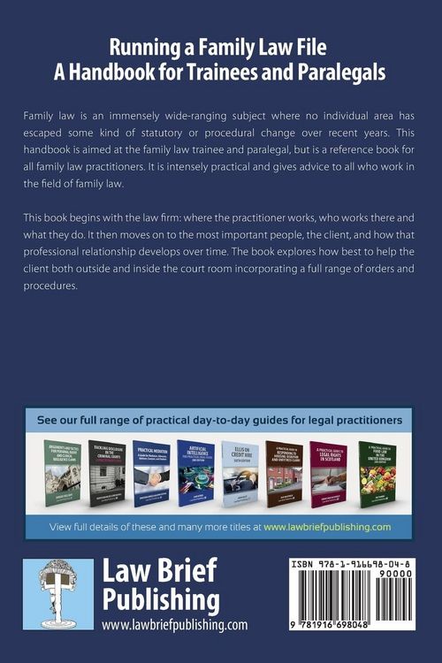 Produktbild: Running a Family Law File - A Handbook for Trainees and Paralegals