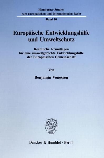 Produktbild: Europ&auml;ische Entwicklungshilfe und Umweltschutz.