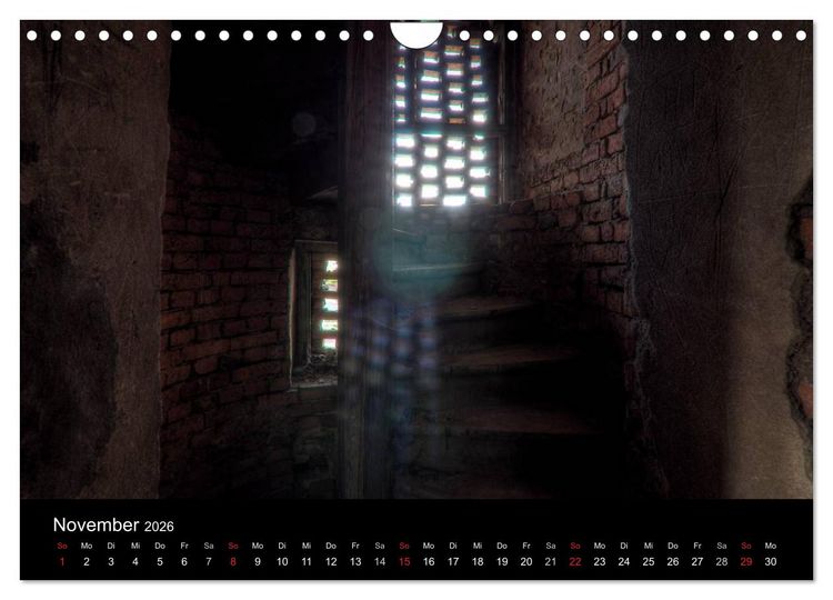 Produktbild: Verlassene Ort - Kirchen (Wandkalender 2026 DIN A4 quer), CALVENDO Monatskalender