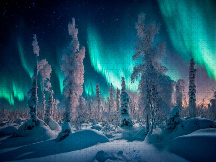 Produktbild: CALVENDO Puzzle Aurora Borealis | 2000 Teile Lege-Gr&ouml;&szlig;e 90x67cm Foto-Puzzle f&uuml;r gl&uuml;ckliche Stunden