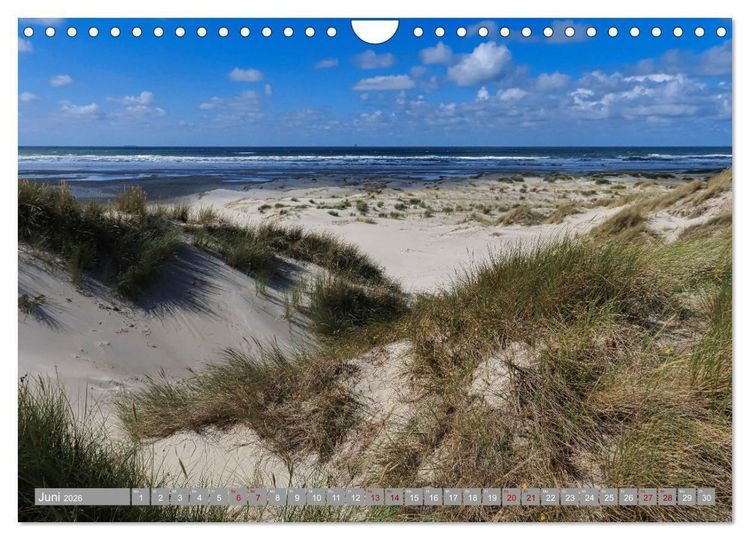 Produktbild: Vlieland Perle an der Nordsee (Wandkalender 2026 DIN A4 quer), CALVENDO Monatskalender