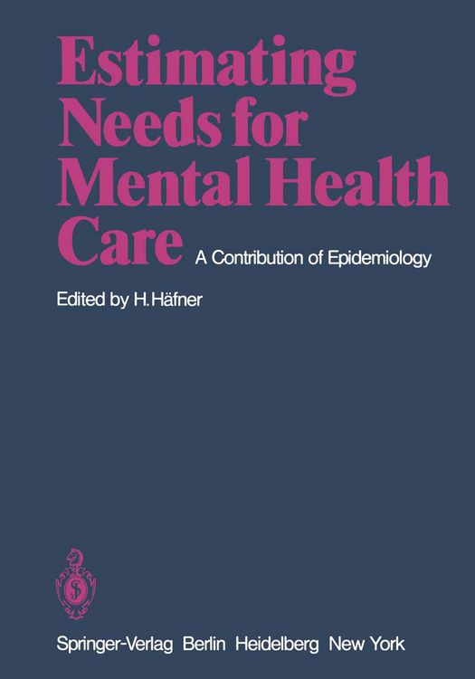 Produktbild: Estimating Needs for Mental Health Care