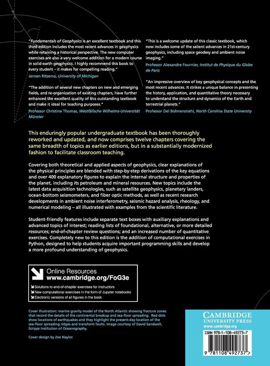 Produktbild: Fundamentals of Geophysics