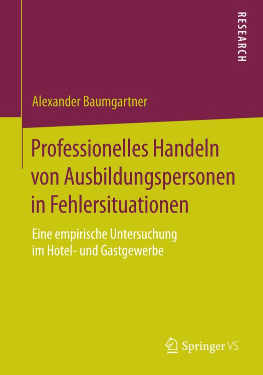 Produktbild: Professionelles Handeln von Ausbildungspersonen in Fehlersituationen