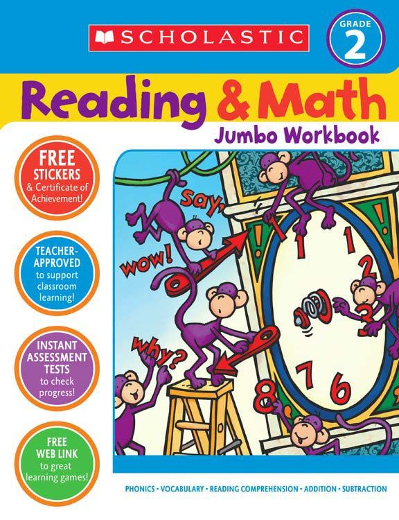 Produktbild: Scholastic Success with Reading and Math Jumbo Workbook