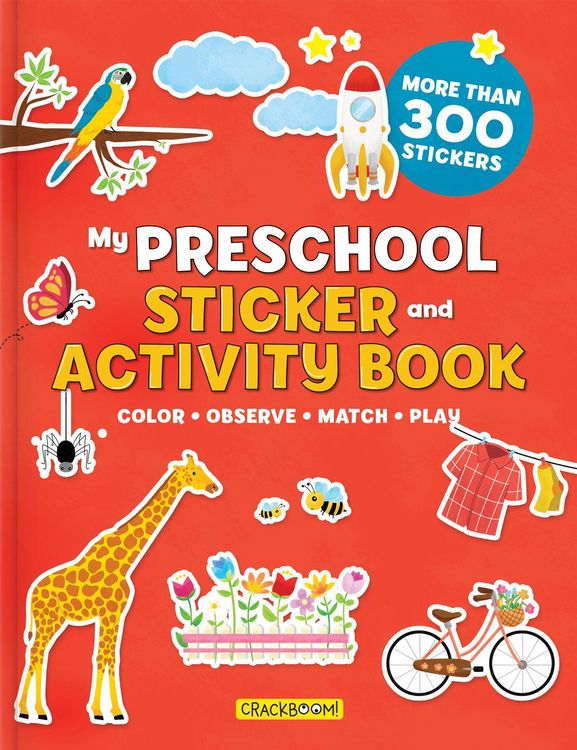 Produktbild: My Early Learning Activity Book for Kids Ages 3-5, Preschool Workbook with Coloring, Tracing, Connect the Dots, Mazes, and 500+ Stickers