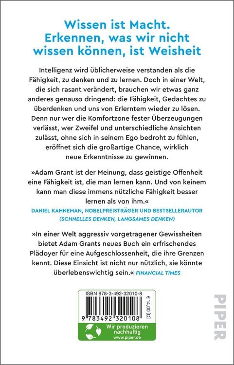 Produktbild: Think Again &ndash; Die Kraft des flexiblen Denkens