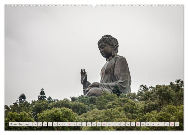 Produktbild: HONGKONG Skyline und Stadtleben (hochwertiger Premium Wandkalender 2026 DIN A2 quer), Kunstdruck in Hochglanz