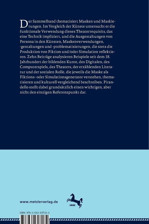 Produktbild: Persona &ndash; &uuml;ber die Funktion der Maske in den K&uuml;nsten