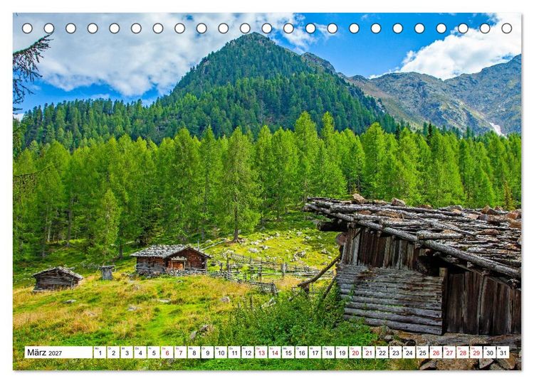 Produktbild: S&uuml;dtirol, das Ultental Traumhafte Landschaften (Tischkalender 2027 DIN A5 quer), CALVENDO Monatskalender