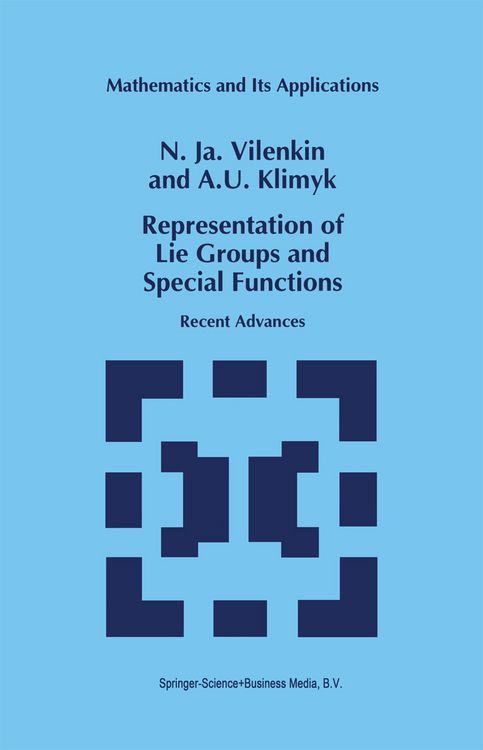 Produktbild: Representation of Lie Groups and Special Functions