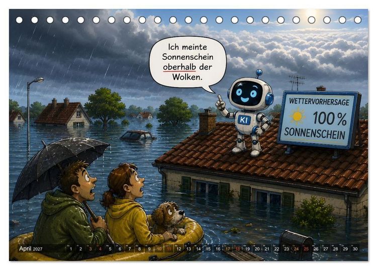 Produktbild: L&uuml;genbeutel und Schummellottchen - 12 Monate voller Ausreden, Tricks und kreativer Wahrheiten (Tischkalender 2027 DIN A5 quer), CALVENDO Monatskalender