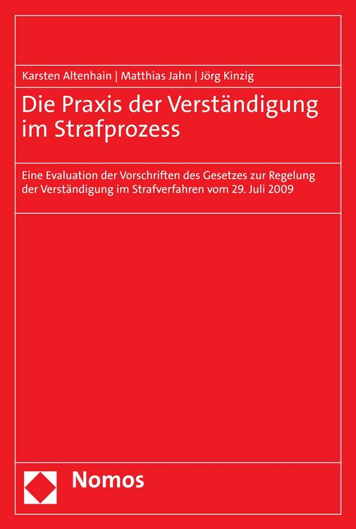 Produktbild: Die Praxis der Verst&auml;ndigung im Strafprozess