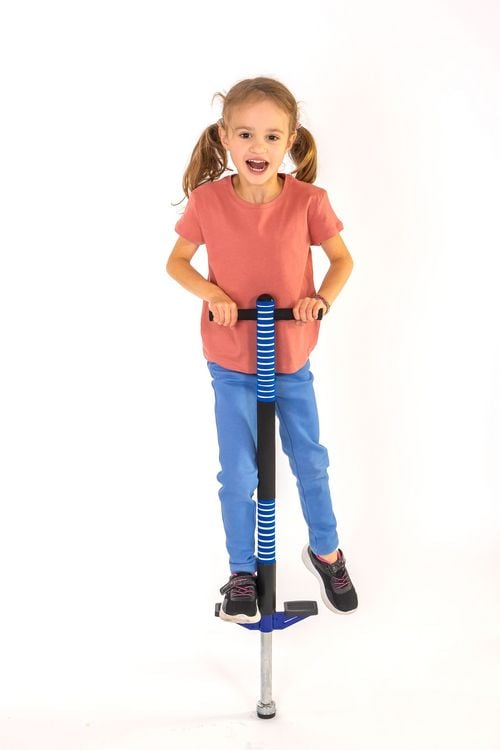 Produktbild: New Sports Pogo Stick, blau/schwarz, H&ouml;he 95 cm